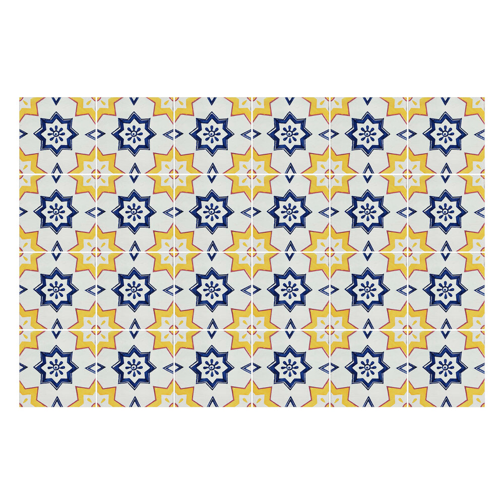 Okleina na płytki Kwiatowe motywy geometryczne