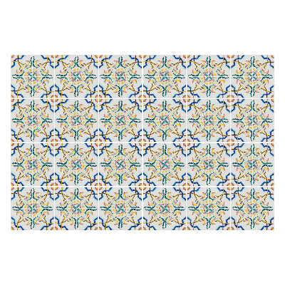 Naklejki na kafelki do kuchni Kwiatowe ornamenty w układzie