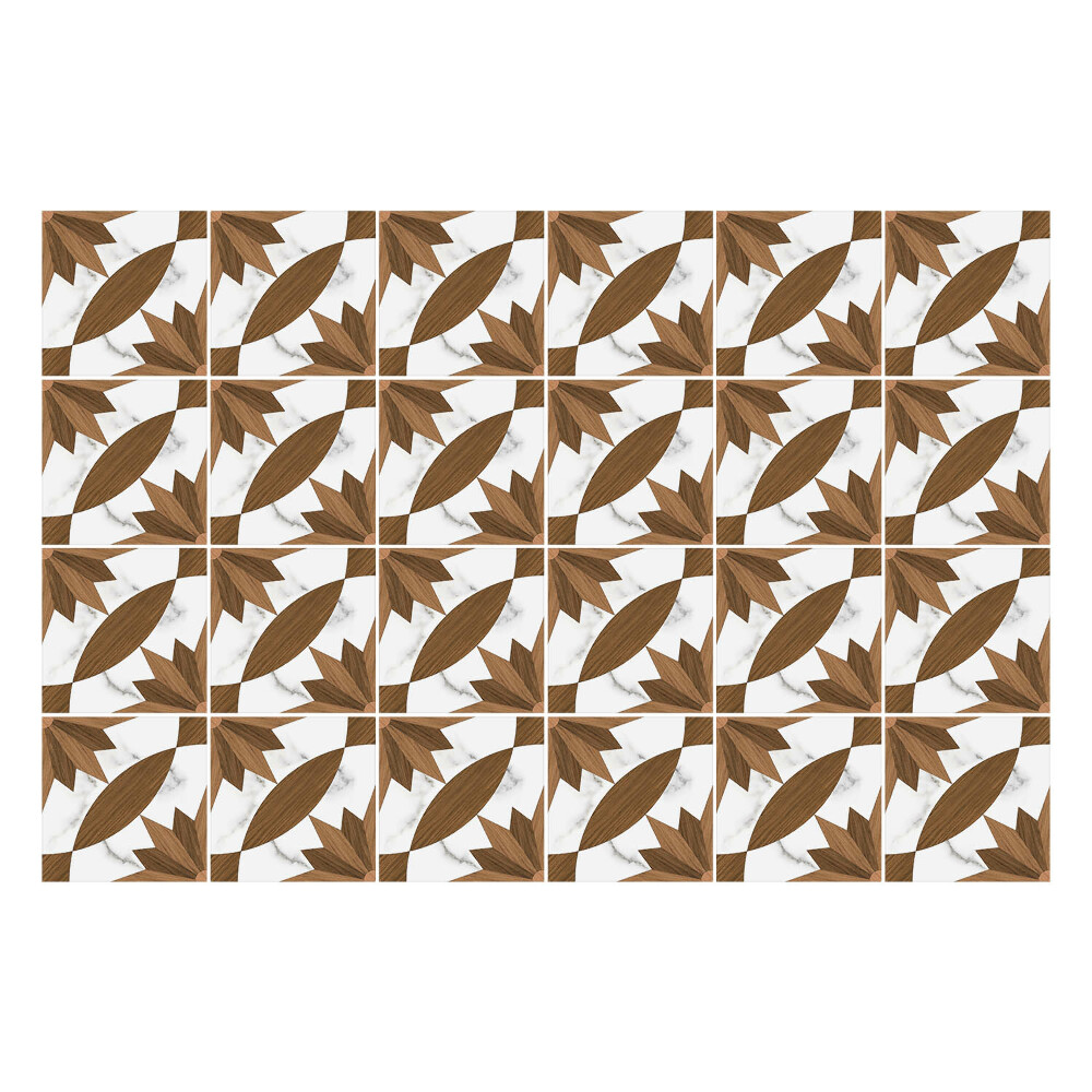 Okleina na płytki Drewno z marmurem