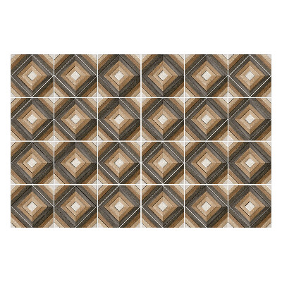 Okleina na płytki Siatka drewnianych kształtów