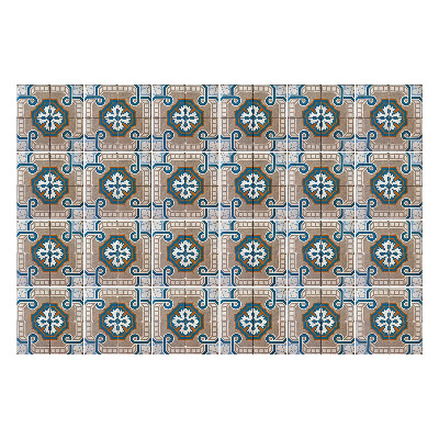 Okleina na płytki Geometryczne motywy kwiatowe