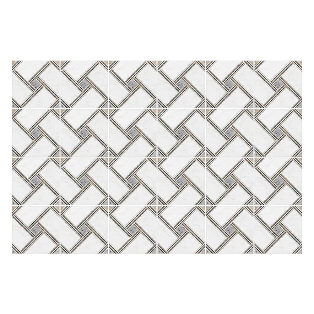 Naklejki samoprzylepne na kafelki Splot rombów w siatce