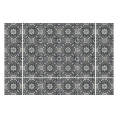 Okleina na płytki Geometryczne kwiaty i gwiazdy