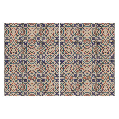 Naklejki na kafelki do kuchni Vintage retro płytki