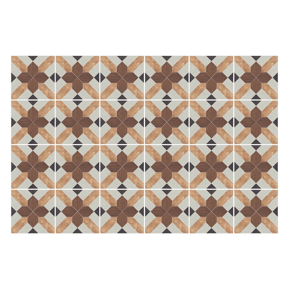 Okleina na płytki Geometryczne kwadraty i krzyże