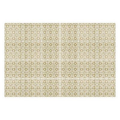 Naklejki samoprzylepne na kafelki Kwiatowy motyw w siatce