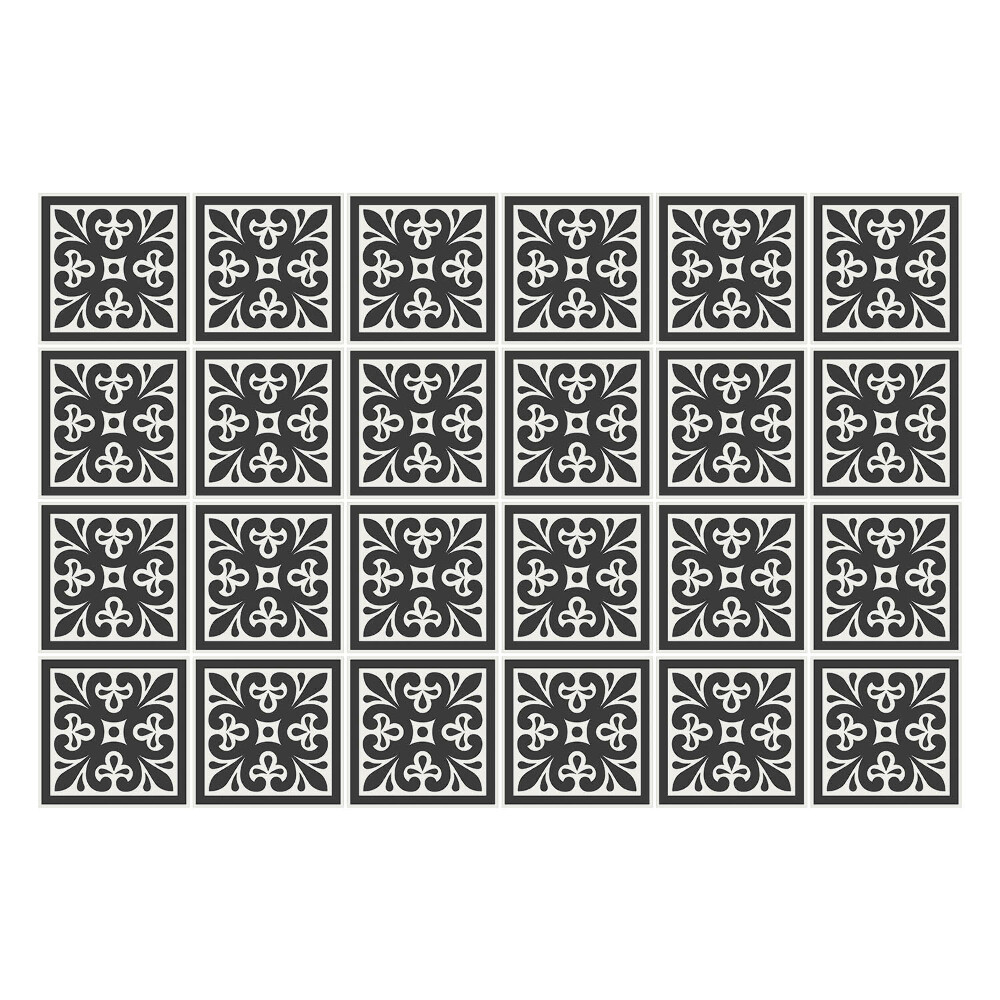 Okleina na płytki Minimalistycznie zdobione kafle