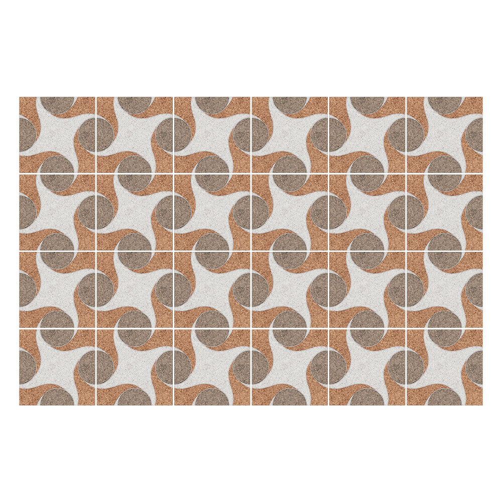 Okleina na płytki Dynamiczne kręgi i elipsy