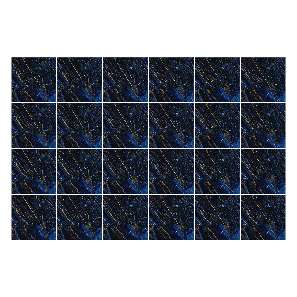 Naklejki na kafelki do kuchni Ciemny kobaltowy marmur