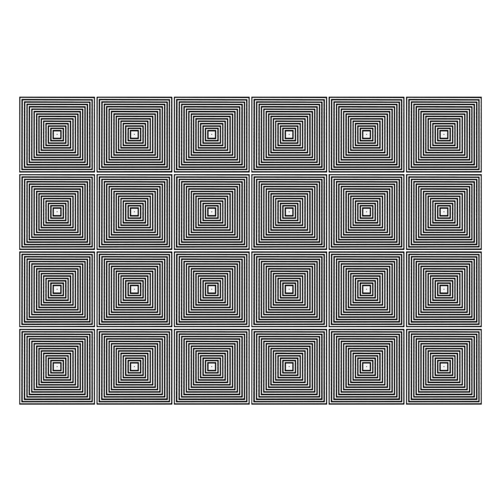 Naklejki na kafelki do kuchni Koncentryczne kwadraty