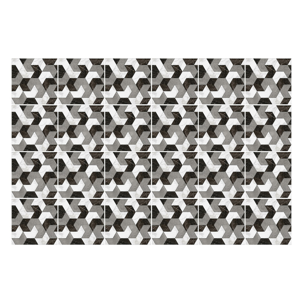 Naklejki samoprzylepne na kafelki Geometryczne figury w splotach