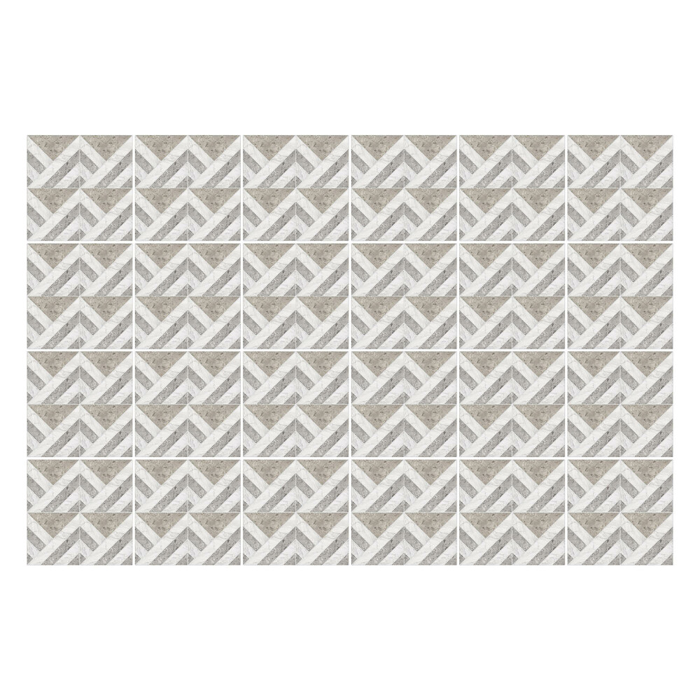 Naklejki na kafelki do kuchni Zygzaki w układzie szachownicy