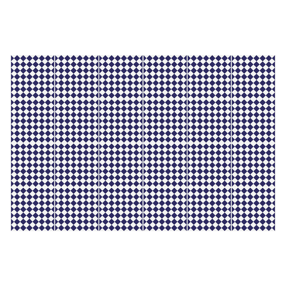 Naklejki samoprzylepne na kafelki Diamentowe siatki w kratkę