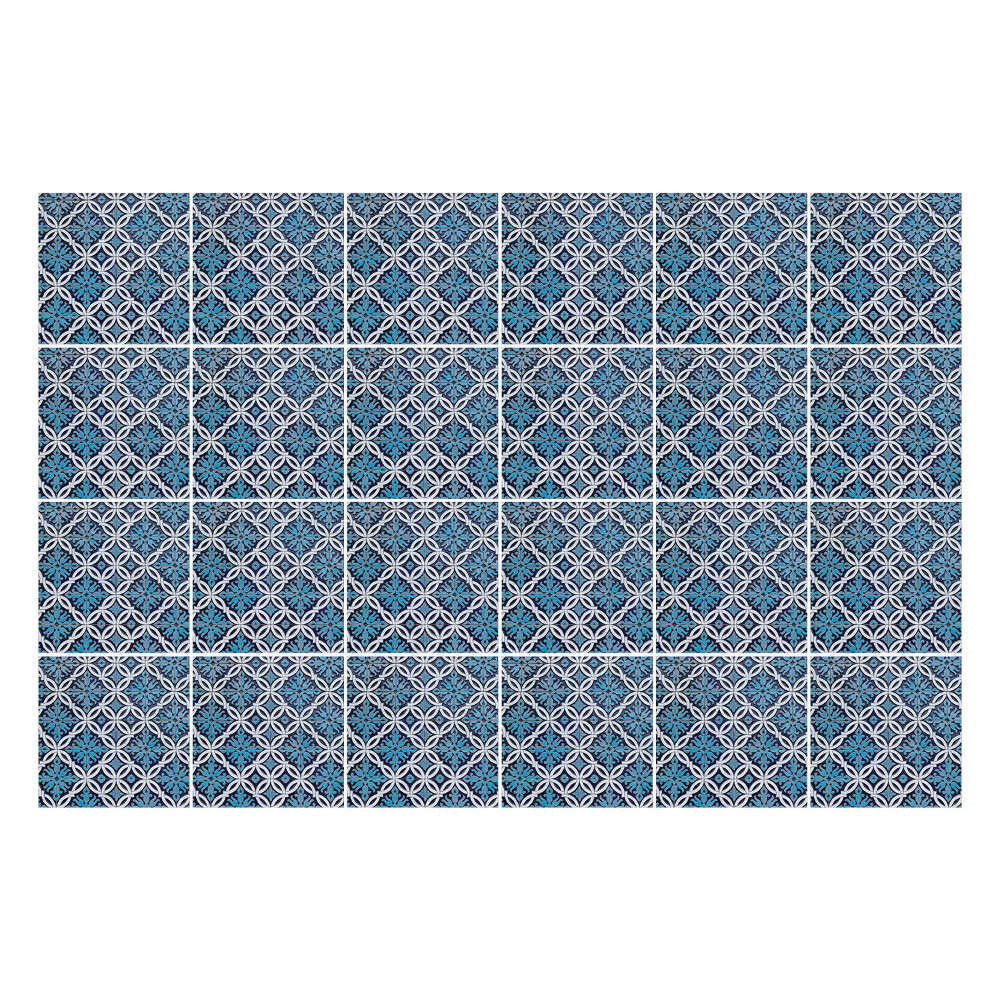 Okleina na płytki Geometryczne kształty w siatce