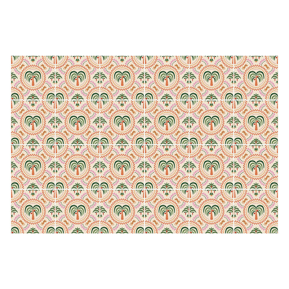 Naklejki samoprzylepne na kafelki Egzotyczny motyw palm