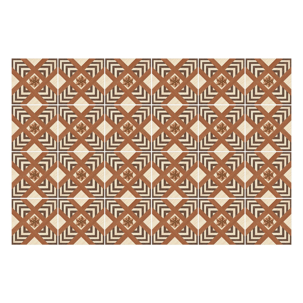 Okleina na płytki Geometryczne romby z ramkami