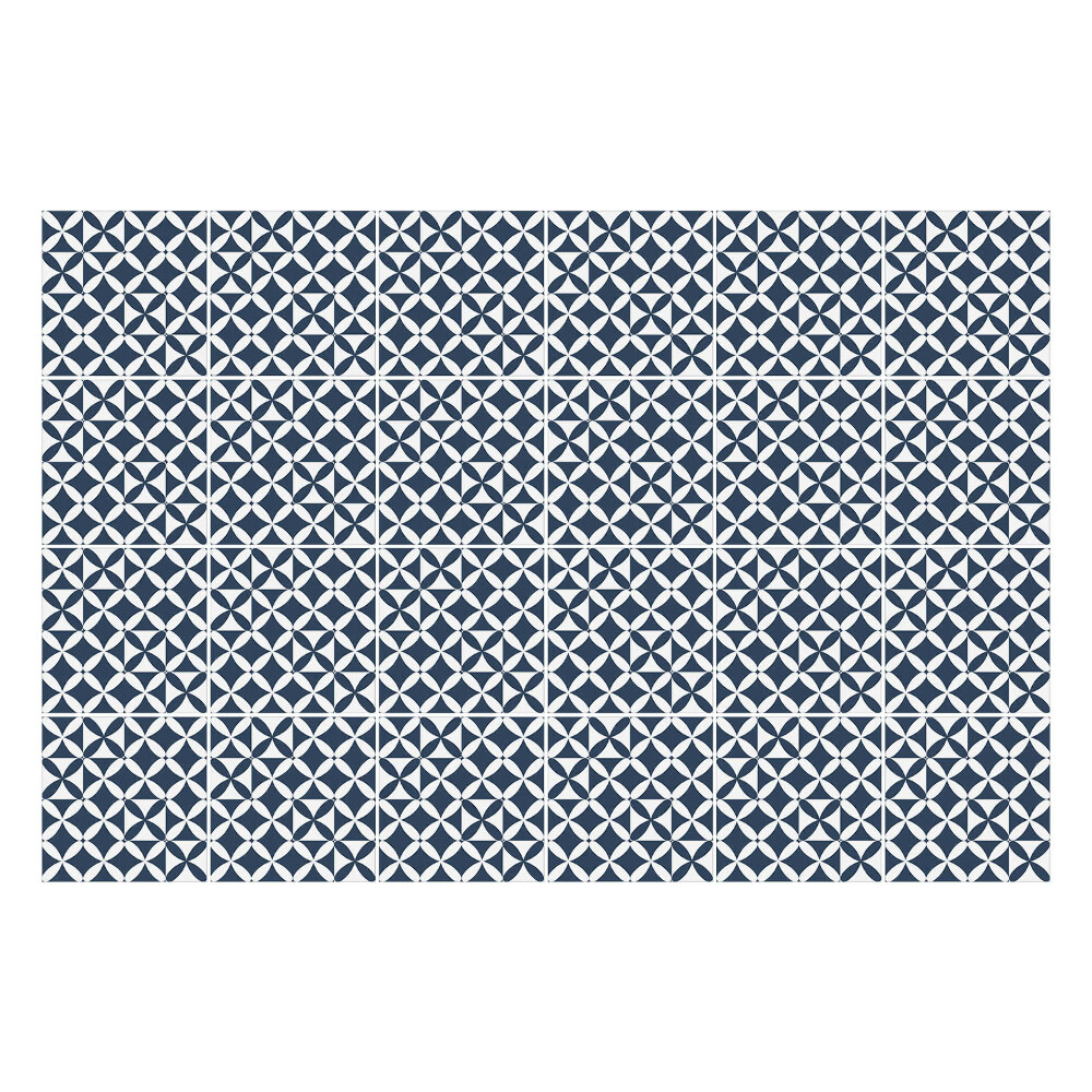 Naklejki na kafelki do kuchni Geometryczne figury w siatce