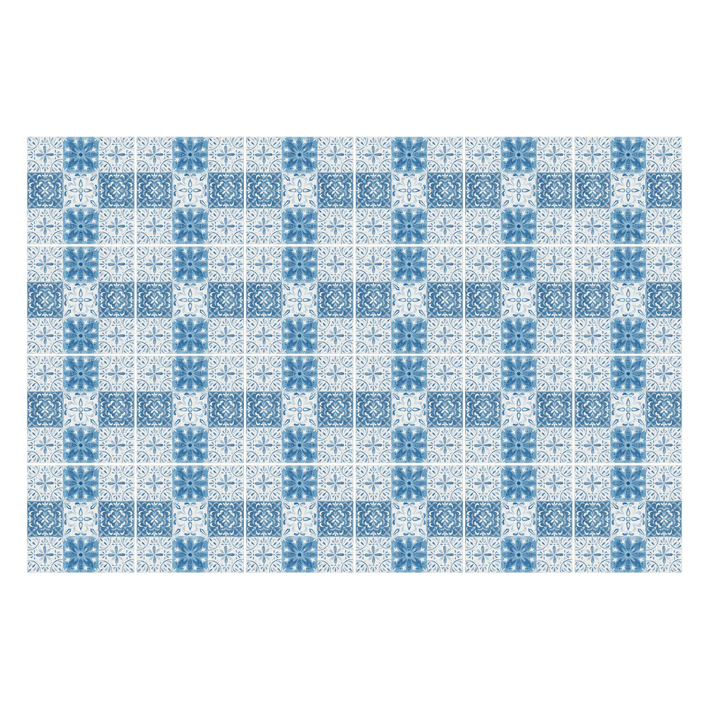 Naklejki na kafelki do kuchni Kafle w błękicie