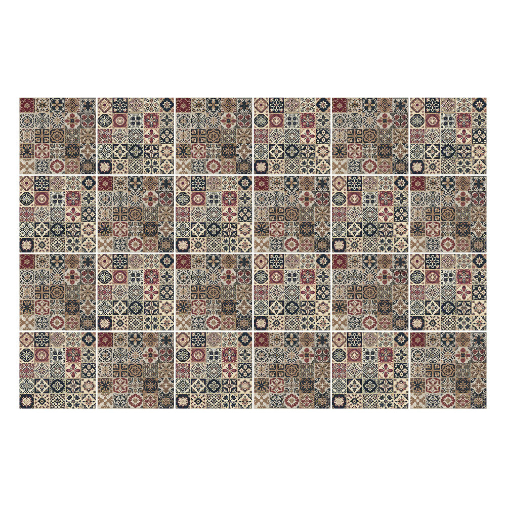 Naklejki samoprzylepne na kafelki Klasyczne kafle z ornamentami