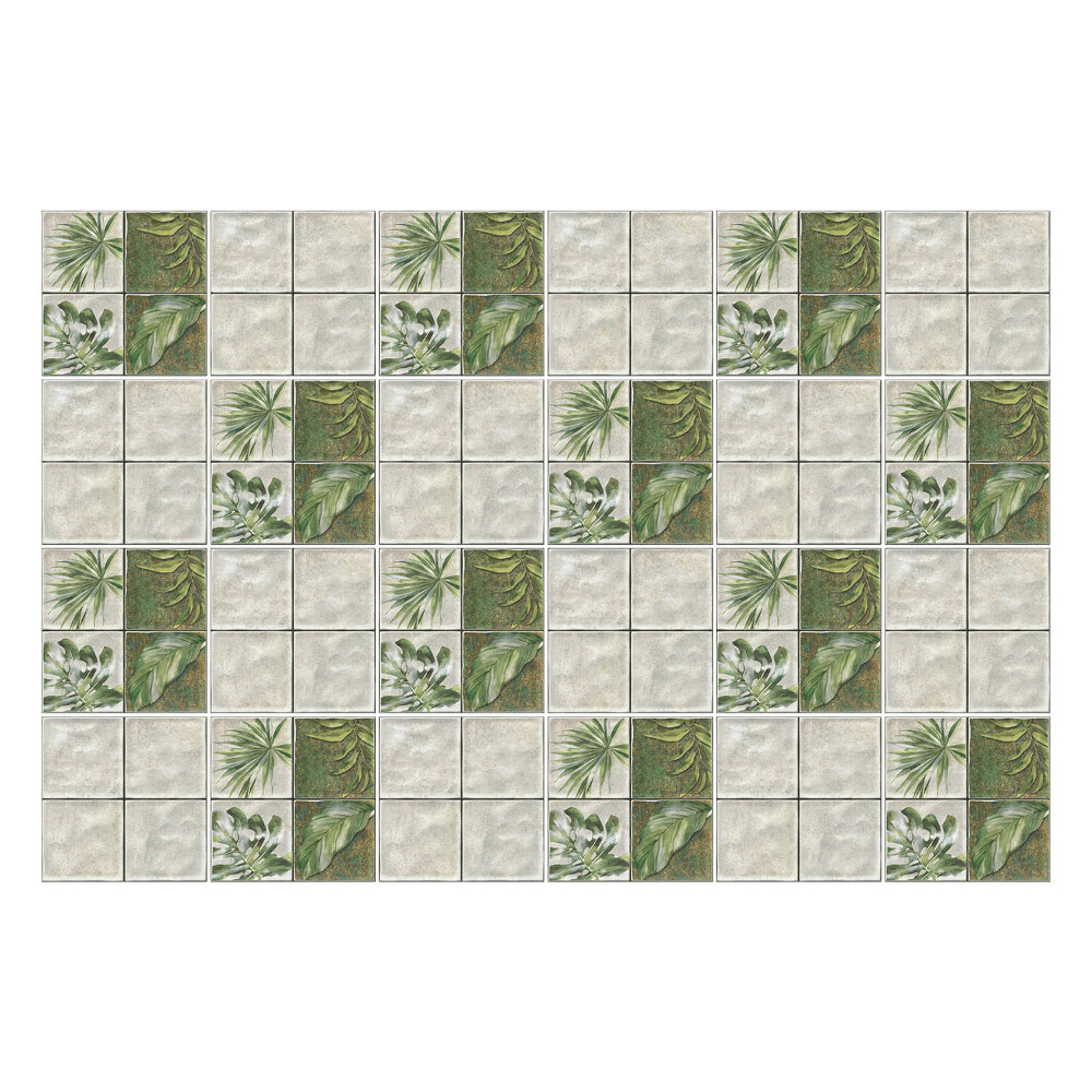 Naklejki na kafelki do kuchni Liście w układzie kafli