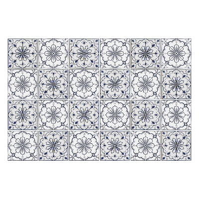 Naklejki na kafelki do kuchni Kwiatowe ornamenty w mozaice