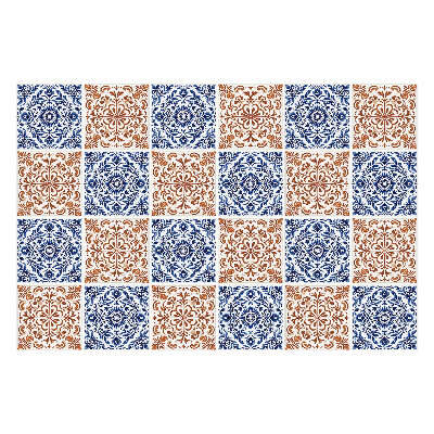 Okleina na płytki Kwiatowe ornamenty w siatce