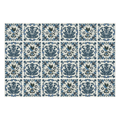 Naklejki samoprzylepne na kafelki Natura kwiaty i ptaki