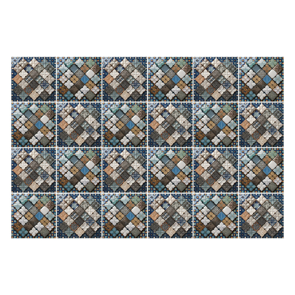 Naklejki samoprzylepne na kafelki Mozaika geometryczna