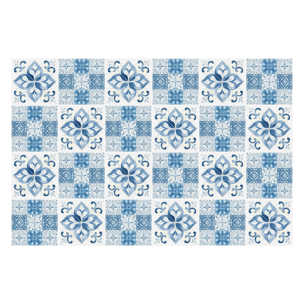 Naklejki na kafelki do kuchni Mozaika kafli w błękicie