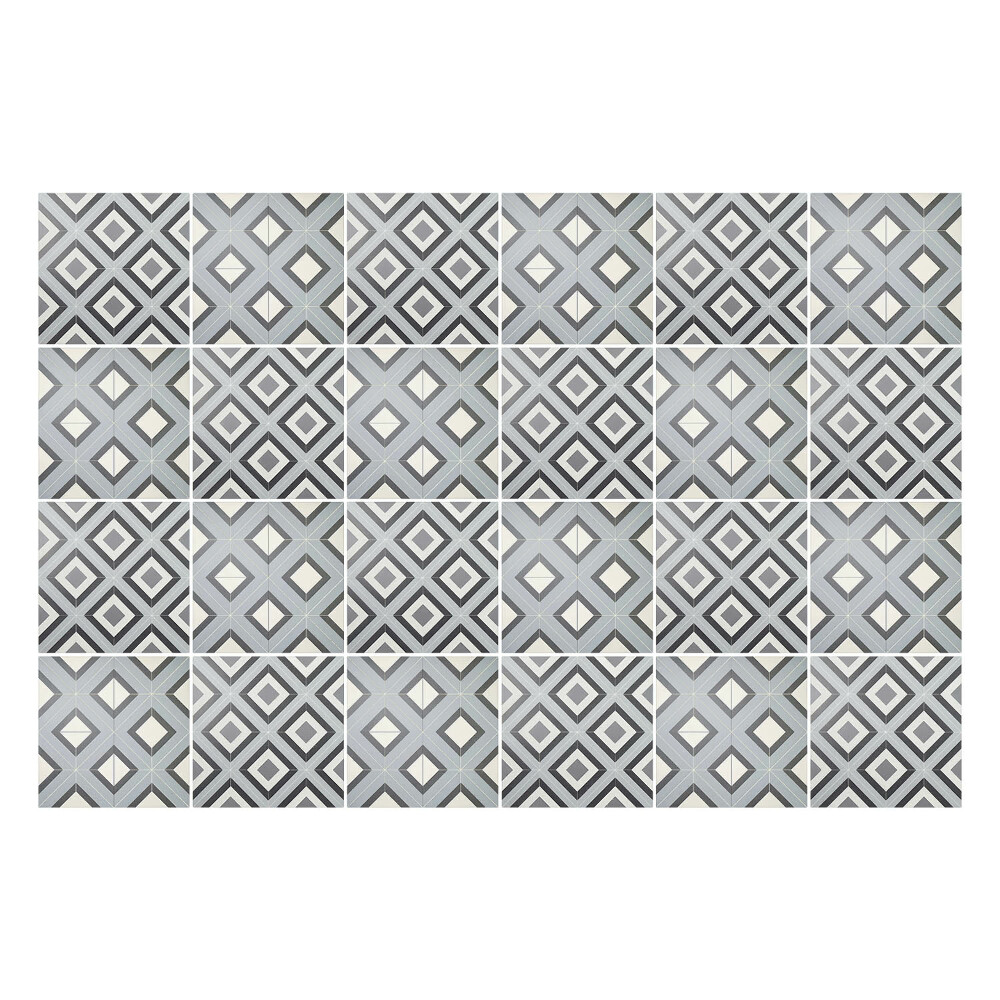 Naklejki samoprzylepne na kafelki Geometryczne romby w siatce