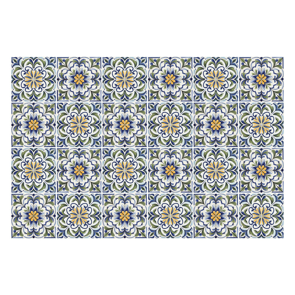 Okleina na płytki Kwiatowe ornamenty w siatce