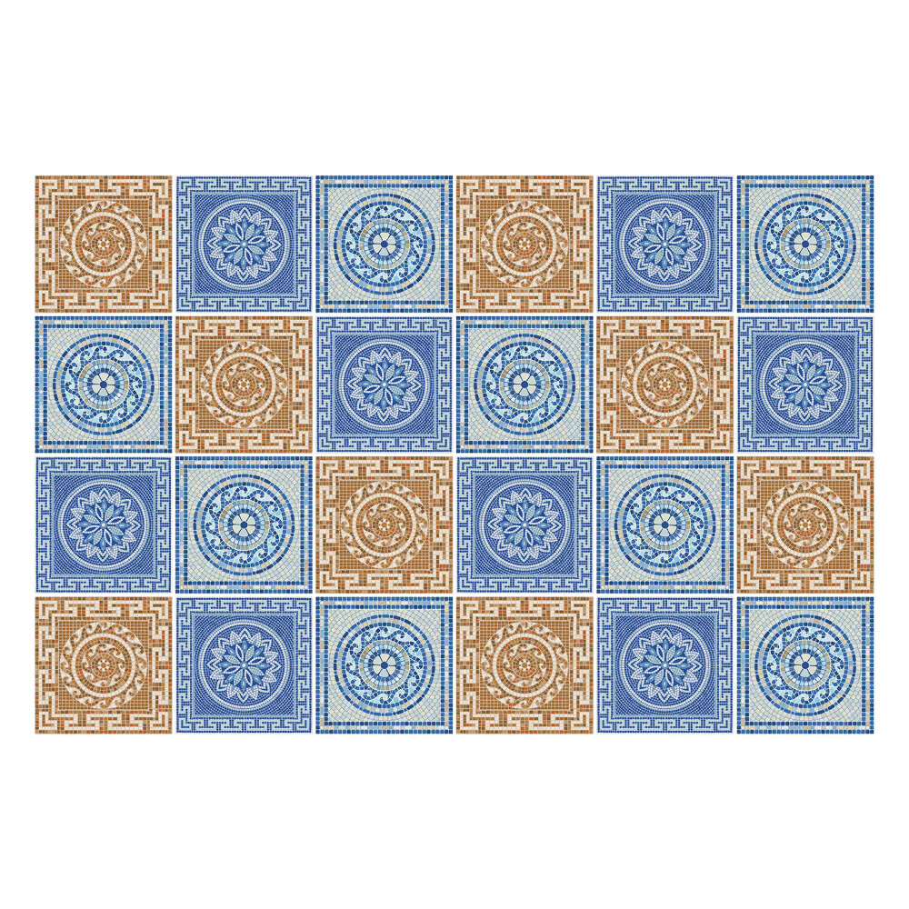 Naklejki na kafelki do kuchni Układ antycznych kafli