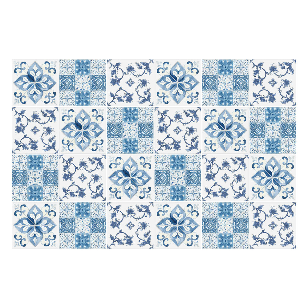 Okleina na płytki Klasyczne kafle z ornamentami