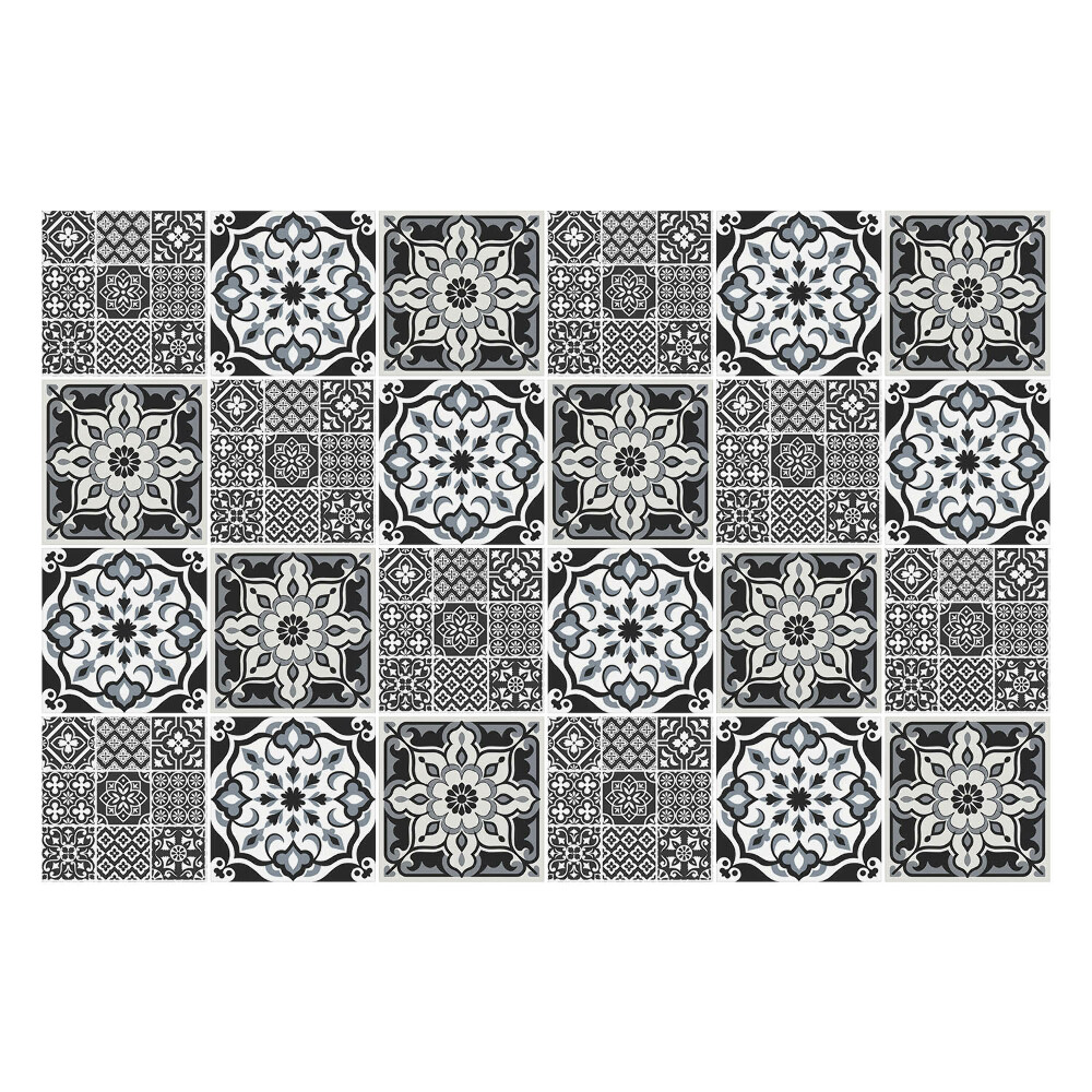 Naklejki samoprzylepne na kafelki Klasyczne kafle z ornamentami