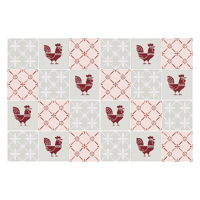 Naklejki na kafelki do kuchni Kurki w kratkę