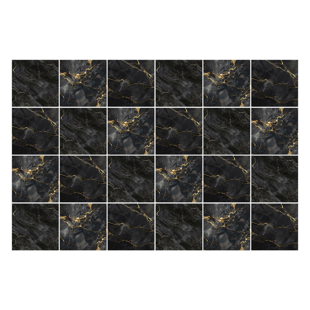 Naklejki na kafelki do kuchni Elegancki marmur z żyłkami