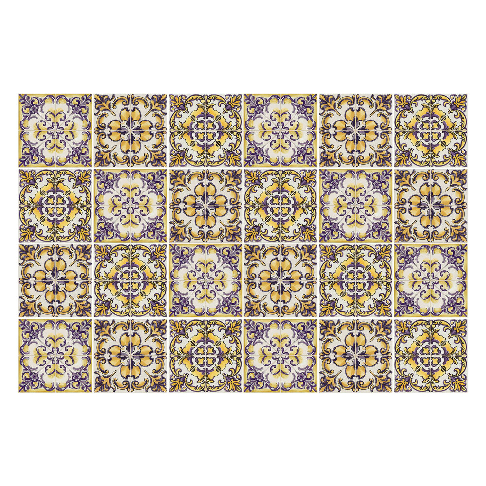 Naklejki na kafelki do kuchni Wzorzysta mozaika płytek