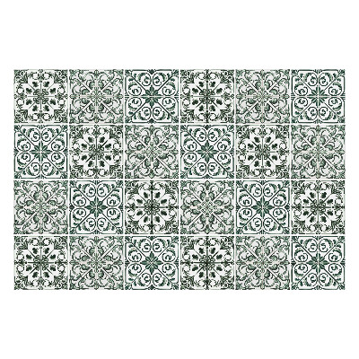Okleina na płytki Wzorzyste zielone płytki