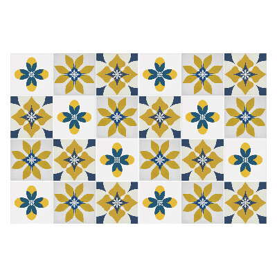 Naklejki na kafelki do kuchni Kwiatowa mozaika