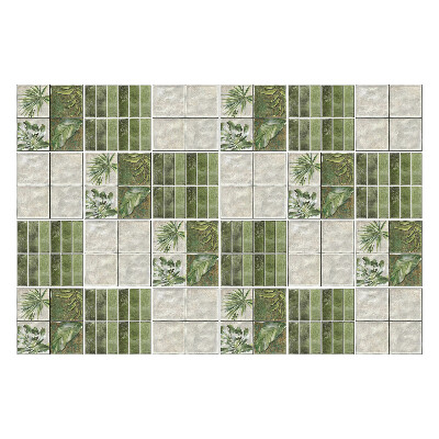 Naklejki samoprzylepne na kafelki Roślinne motywy w mozaice