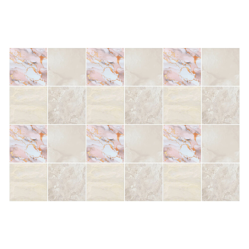 Naklejki na kafelki do kuchni Eleganckie płytki marmurowe