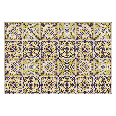 Naklejki samoprzylepne na kafelki Kwiatowe ornamenty w układzie