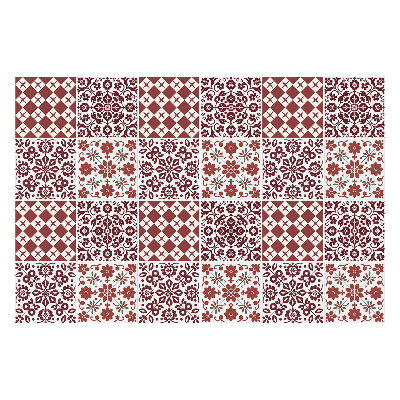 Naklejki samoprzylepne na kafelki Kwiatowe i geometryczne motywy