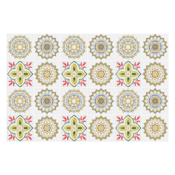 Okleina na płytki Kwiatowe mandale i ornamenty