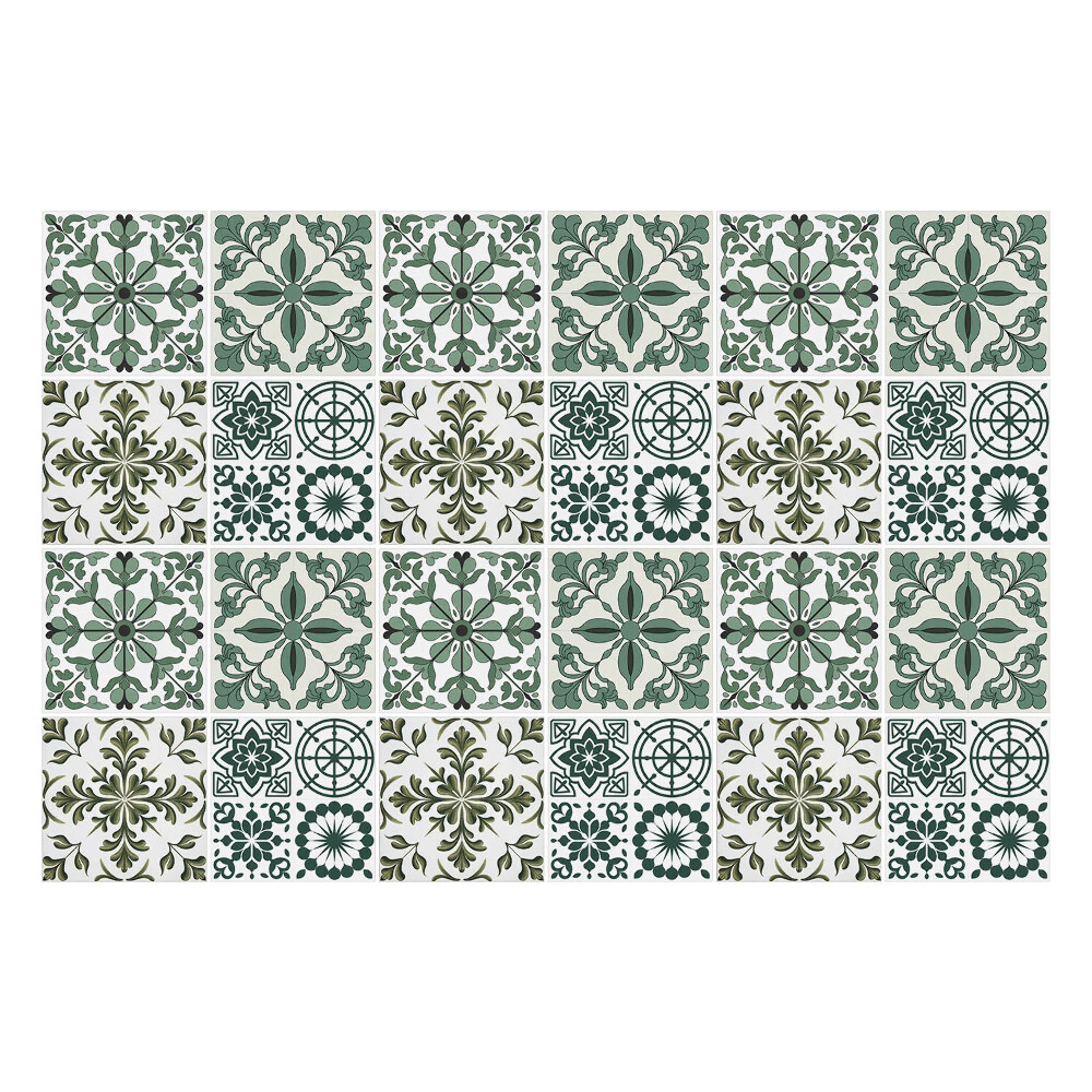 Naklejki na kafelki do kuchni Klasyczne motywy florystyczne