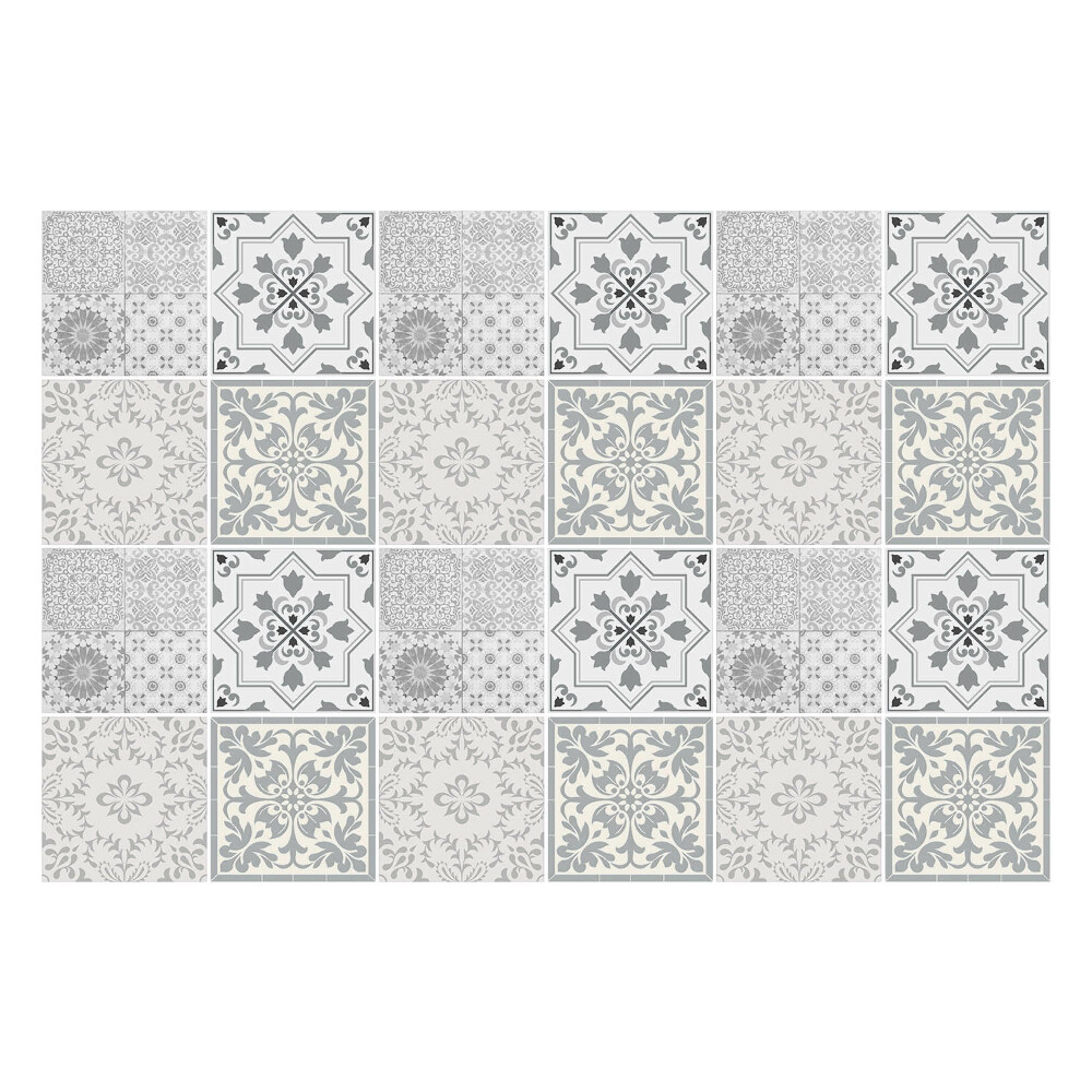 Naklejki samoprzylepne na kafelki Eleganckie kafle z ornamentami