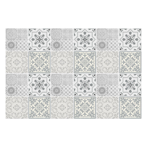 Naklejki samoprzylepne na kafelki Eleganckie kafle z ornamentami