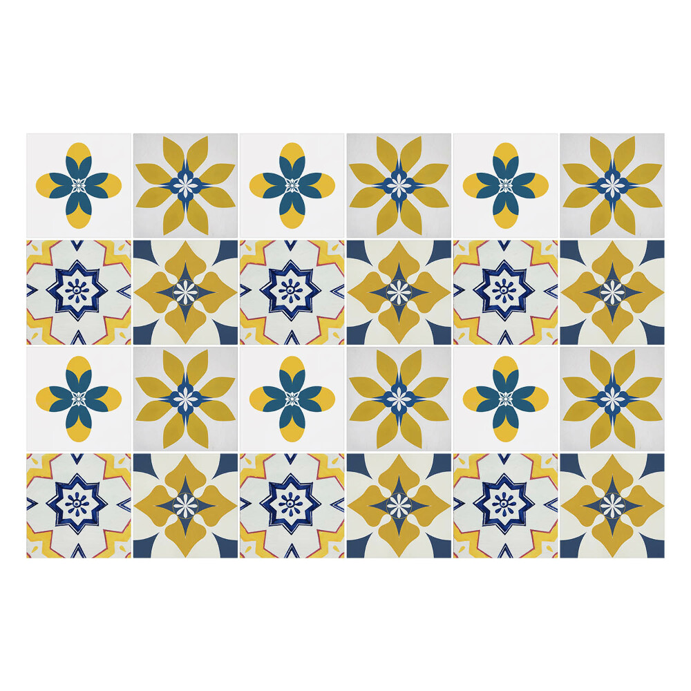 Okleina na płytki Kwiatowe pastelowe motywy