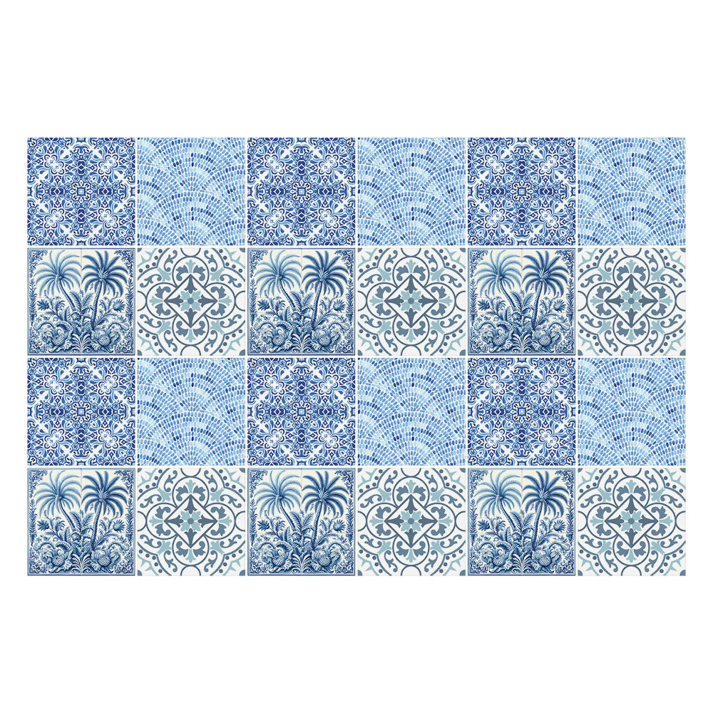 Okleina na płytki Kafelki z roślinnymi motywami