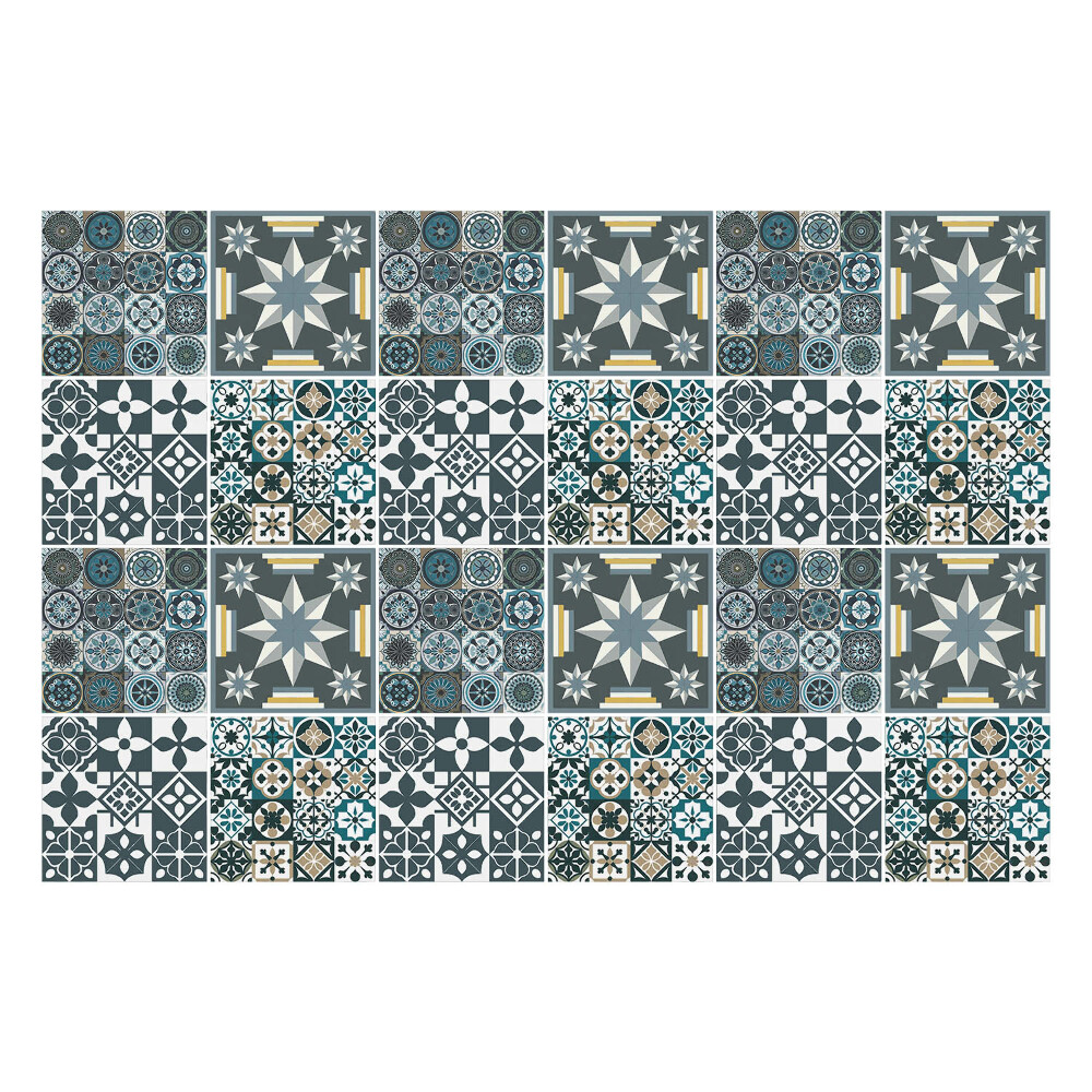 Naklejki samoprzylepne na kafelki Modne wzornictwo płytek